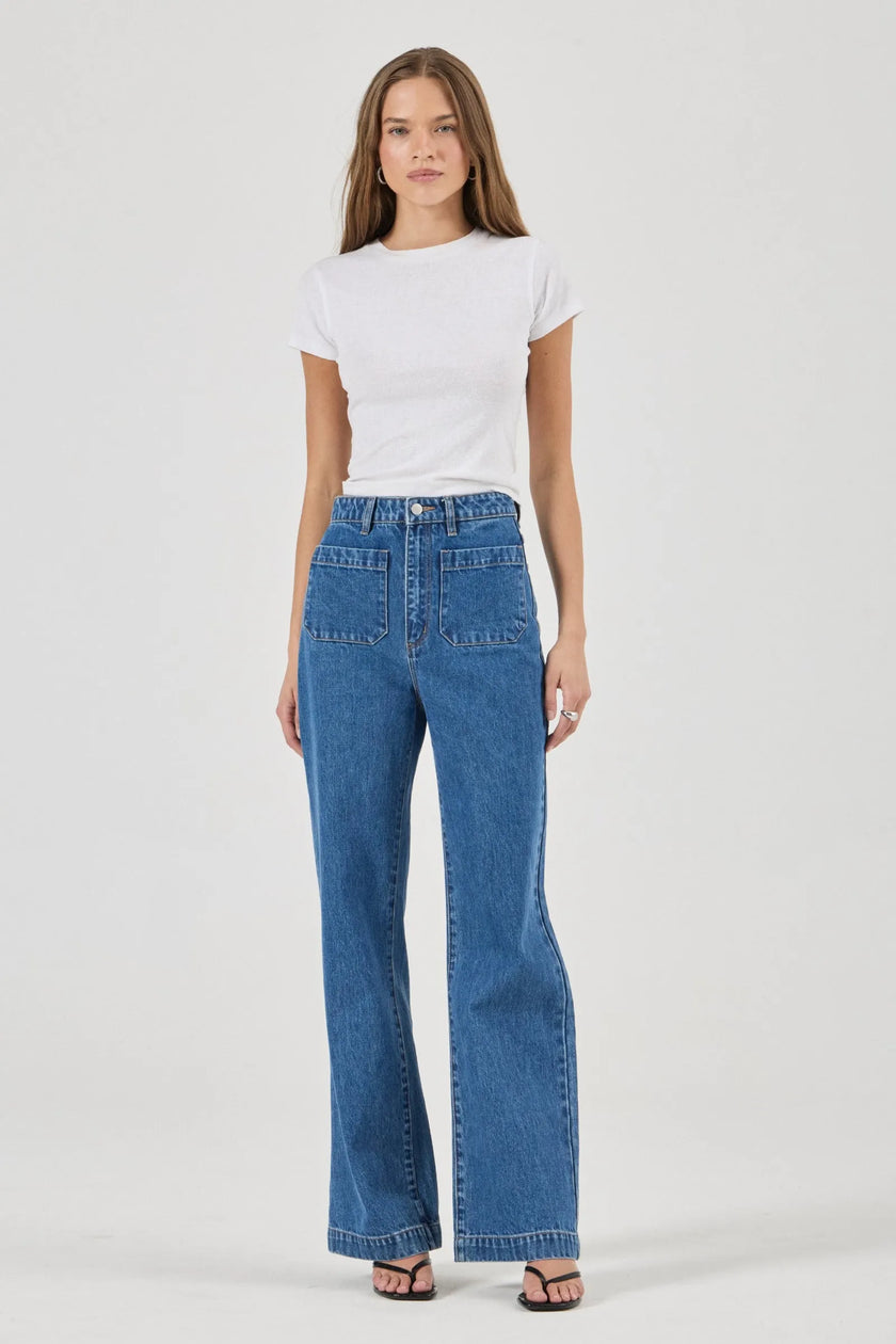 Rolla's Sailor Jean Long Ashley Blue