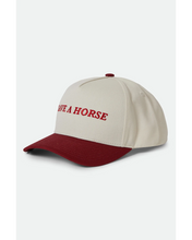 Load image into Gallery viewer, Brixton Save A Horse Hat Crimson/Off White
