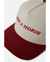 Load image into Gallery viewer, Brixton Save A Horse Hat Crimson/Off White
