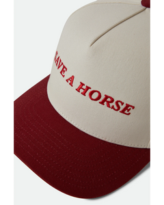 Brixton Save A Horse Hat Crimson/Off White