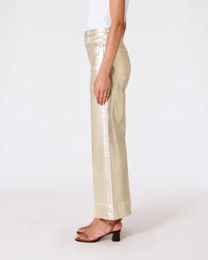 Rolla's Sailor Jeans Gold Foil Crop