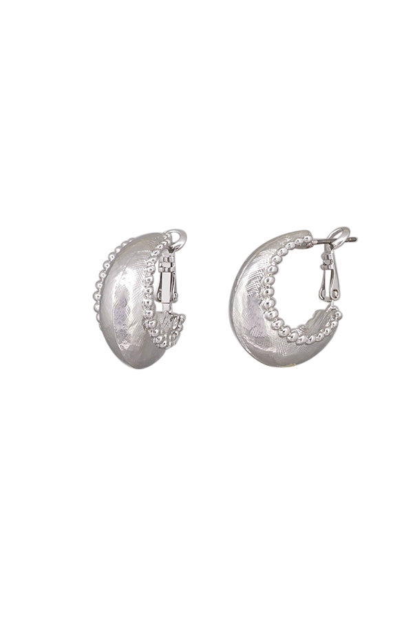 Tiger Tree Silver Vanessa Hoop Earrings