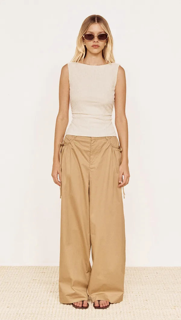 MINKPINK Fleur Mesh Top Cream