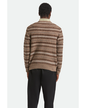 Load image into Gallery viewer, Brixton Midnight Crew Sweater Multi Neutral Stripe
