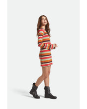 Load image into Gallery viewer, Brixton Dolly L/S Knit Dress Multi Stripe

