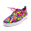 Django & Juliette Huston Pink Strip Patent Leather