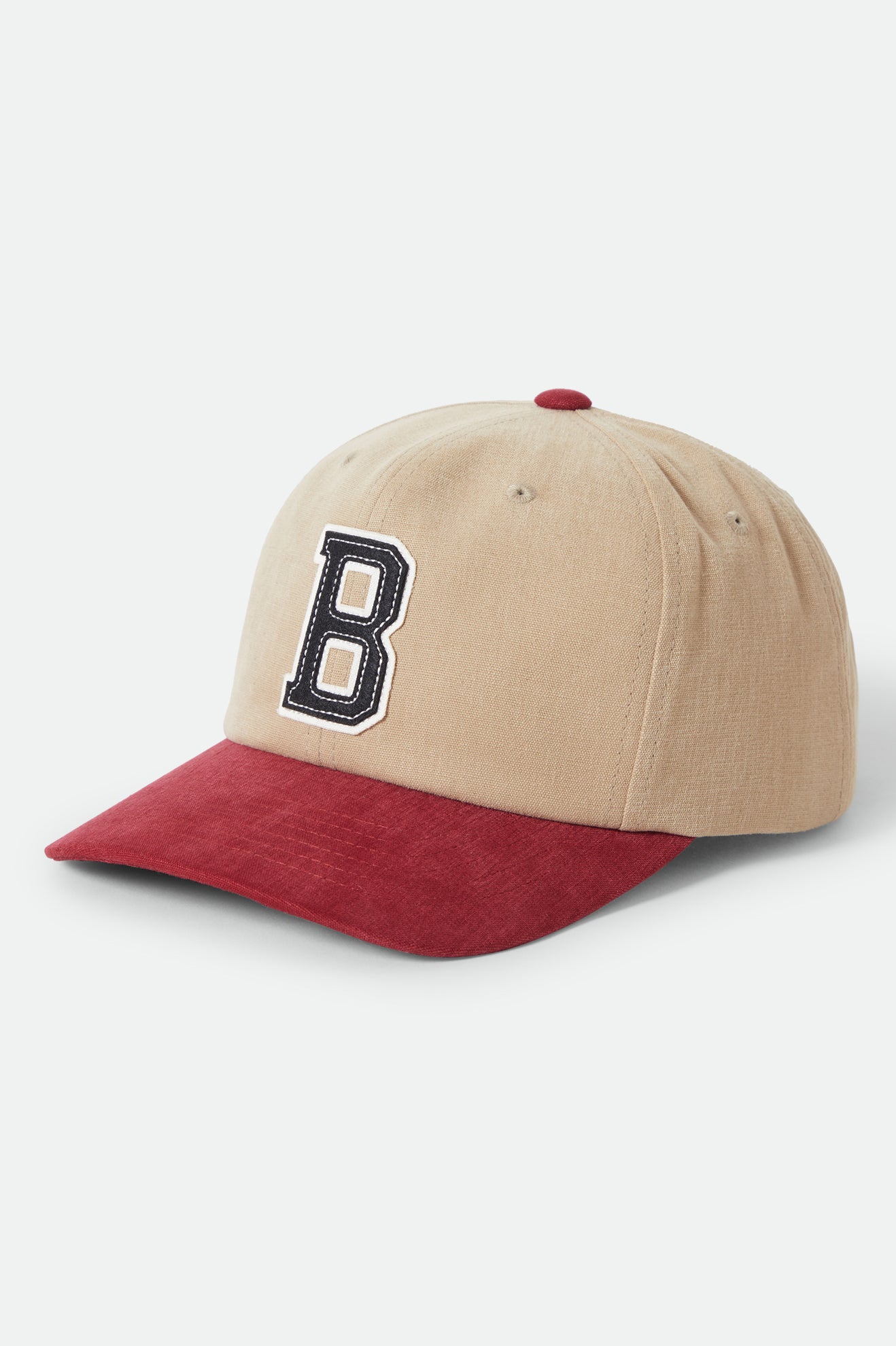 Brixton Big B MP Adjustable Cap Sand/Burgundy