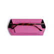 Fox and Leo Slimline Leather Glasses Case Hot Pink