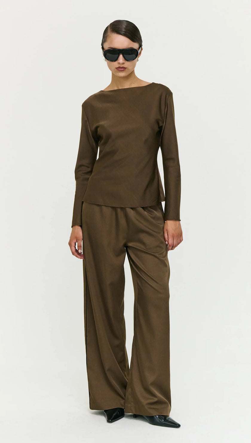 Staple The Label Dakota Relaxed Pant Espresso