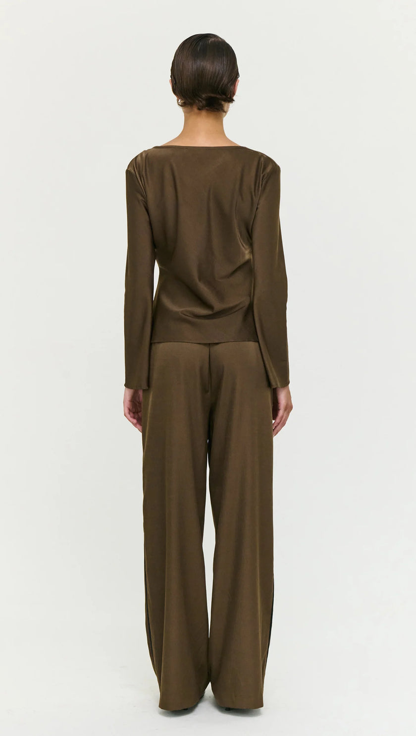 Staple The Label Dakota Bias Top Espresso