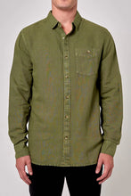 Load image into Gallery viewer, Rolla&#39;s Men At Work L/S Hemp Shirt Olive
