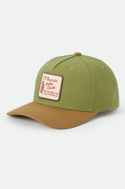Brixton Ranch Moto Court Snapback Sublime Green/Dusted Ochre