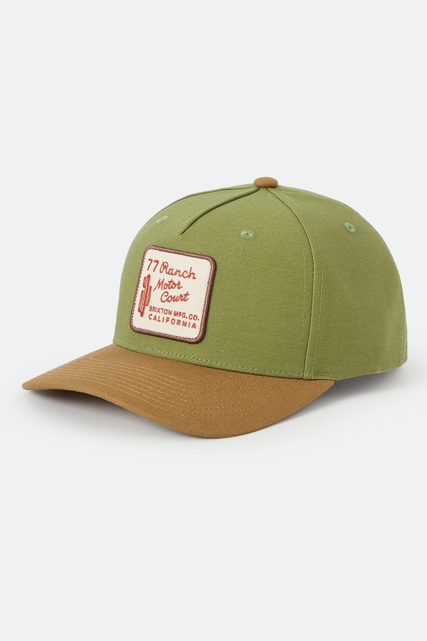 Brixton Ranch Moto Court Snapback Sublime Green/Dusted Ochre