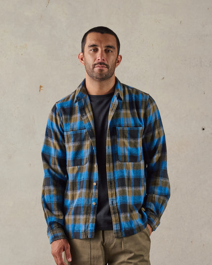 McTavish Twin Pocket Long Sleeve Shirt Blue Multi