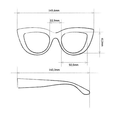 OKKIA OK013 Claudia Sunglasses Black