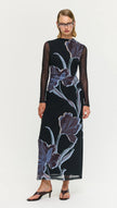 Staple The Label Stas Mesh Dress Midnight Floral