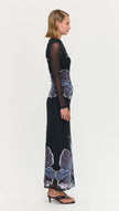 Staple The Label Stas Mesh Dress Midnight Floral