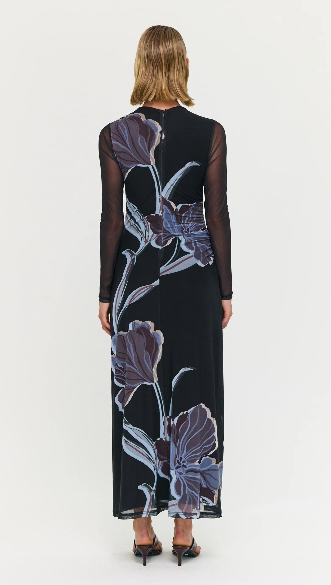 Staple The Label Stas Mesh Dress Midnight Floral