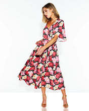 Load image into Gallery viewer, Fate + Becker Lyrical Midi Dress Oscar Floral
