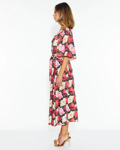 Fate + Becker Lyrical Midi Dress Oscar Floral