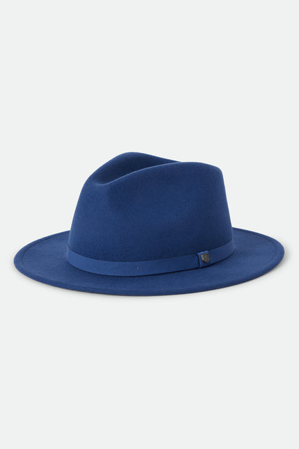 Brixton Messer Packable Fedora Classic Navy