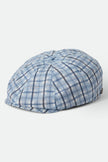 Brixton Brood Snap Cap Blue Window Plaid