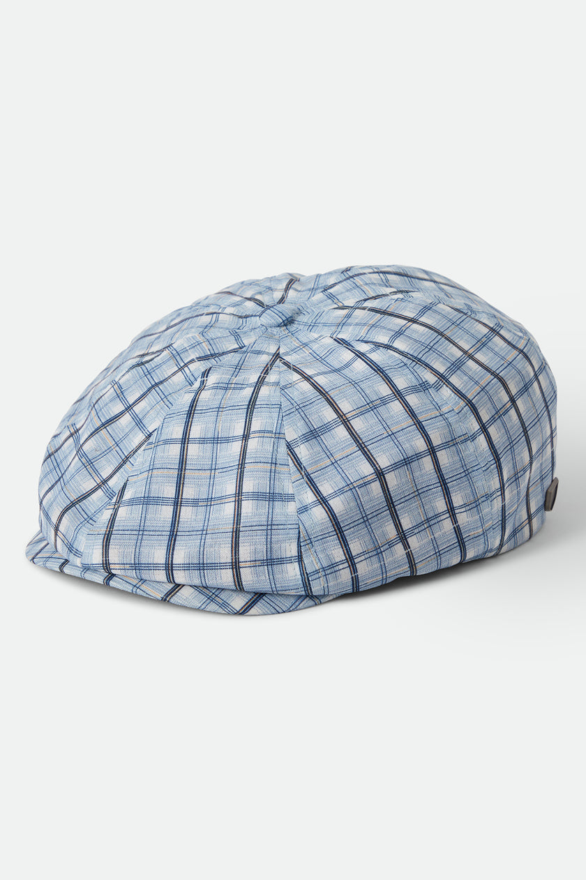 Brixton Brood Snap Cap Blue Window Plaid