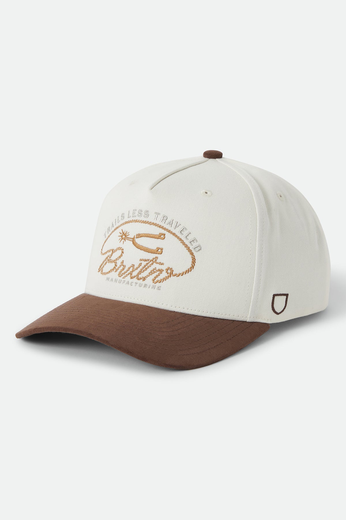 Brixton Trails Snapback Off White/Walnut Brown