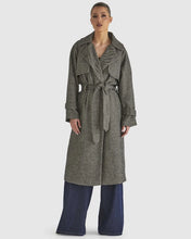 Load image into Gallery viewer, Fate + Becker Charmer Trench Black/Cream
