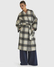 Fate + Becker Sway Coat Check Cream