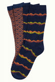 King Louie Gift Box Socks Marmora Blue