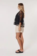 Load image into Gallery viewer, Fate + Becker Odyssey Lace Blouse Black
