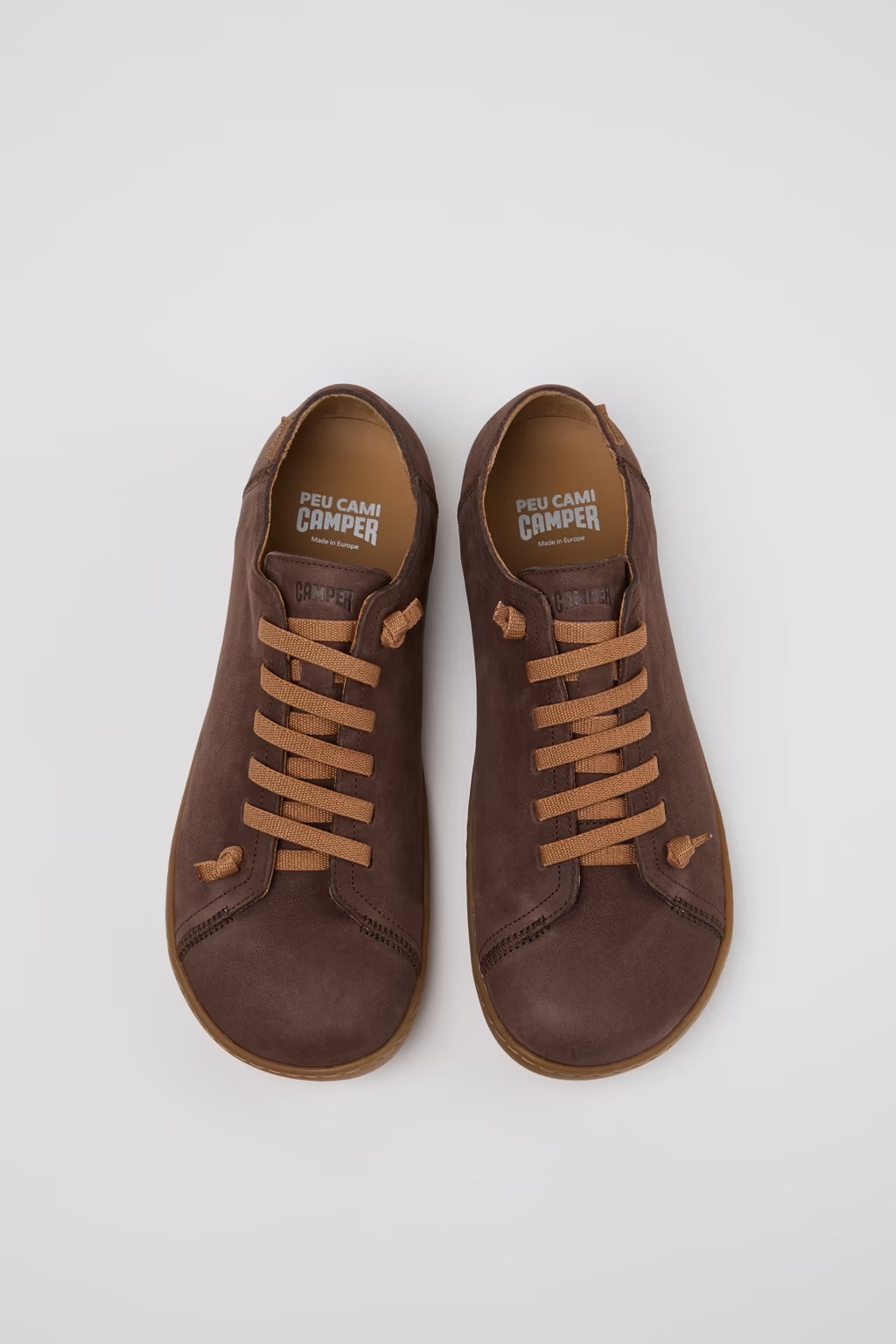 Camper Peu Leather Sneakers Syrup Brown Nubuck