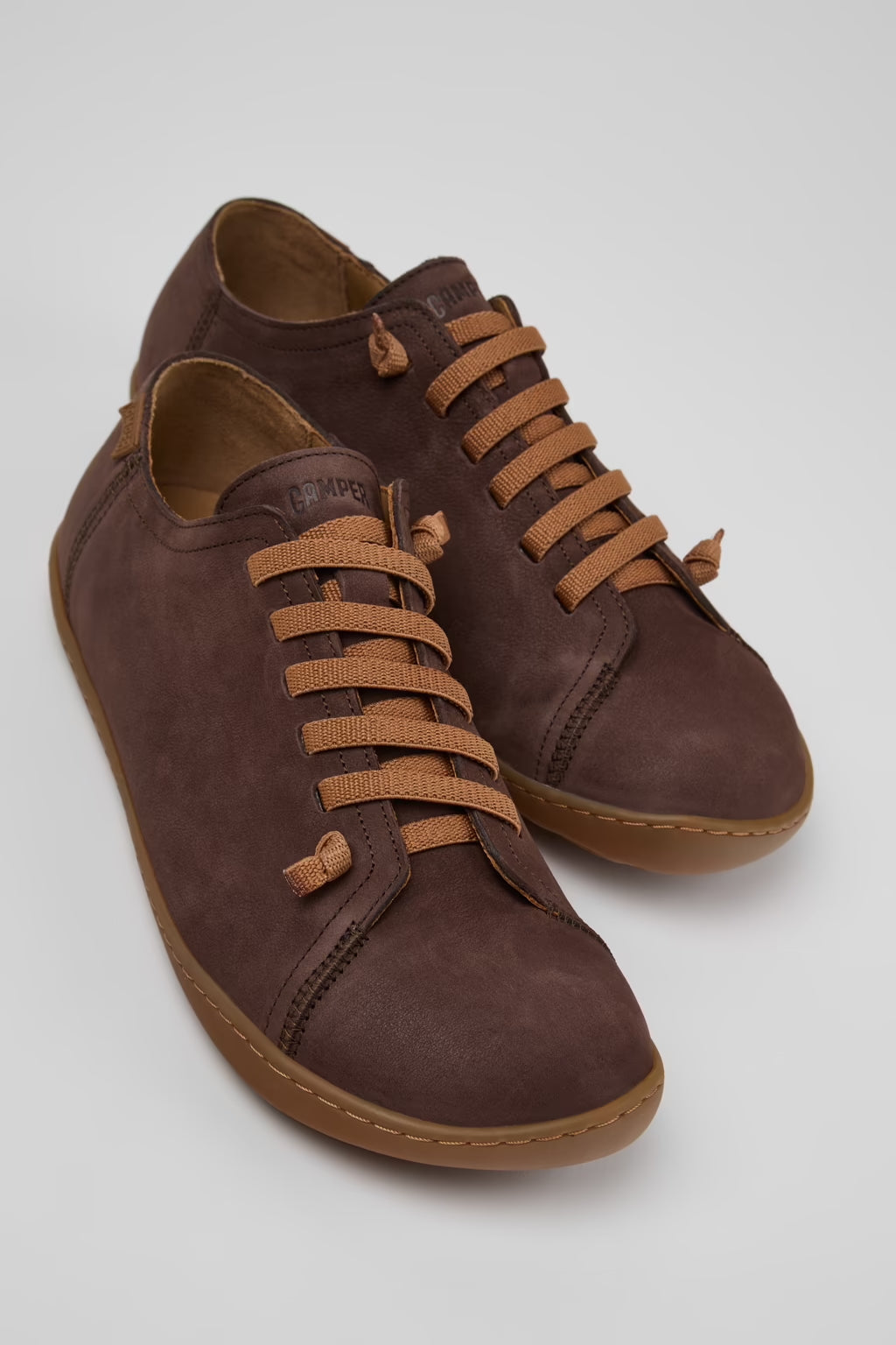 Camper Peu Leather Sneakers Syrup Brown Nubuck