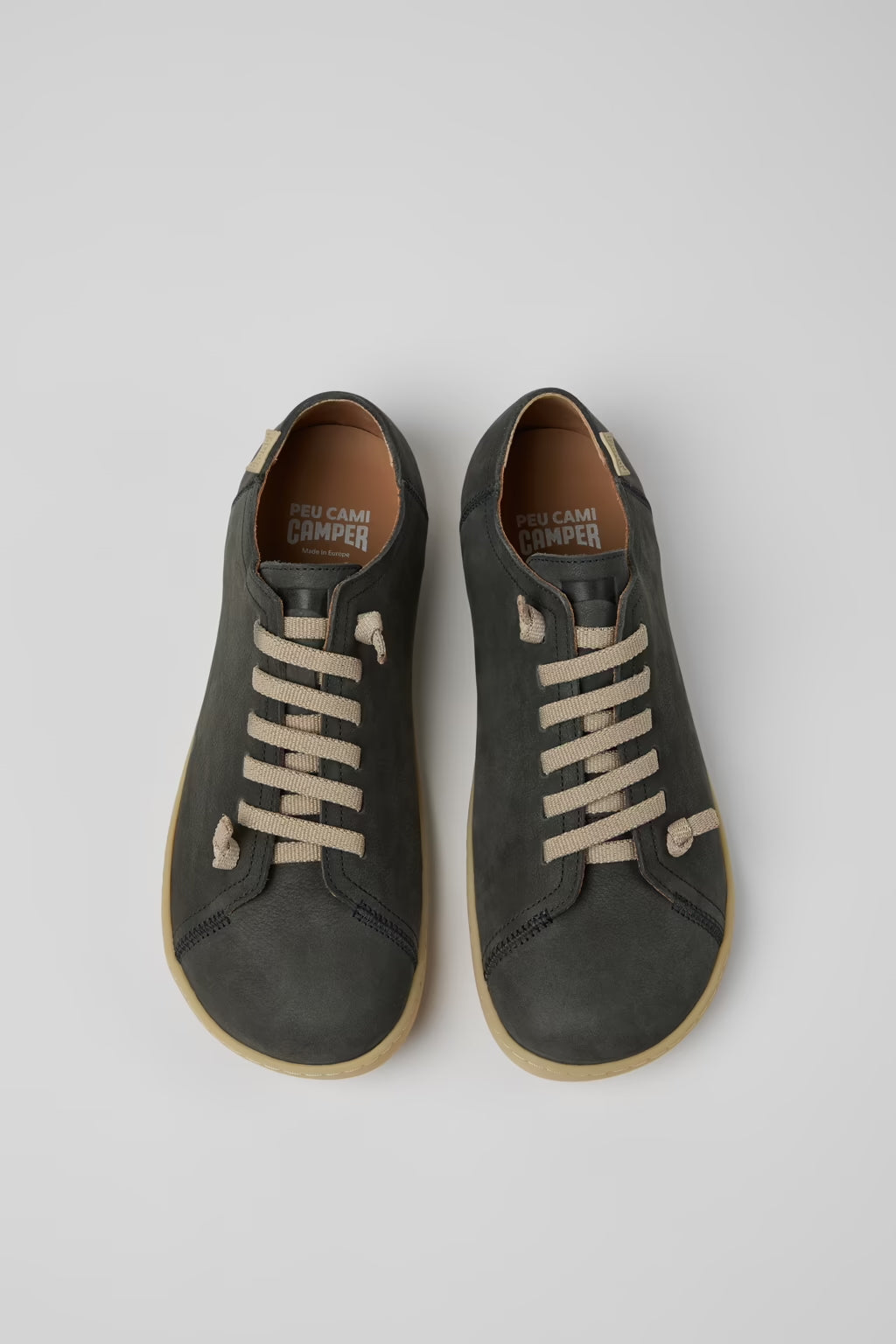 Camper Peu Leather Sneakers Meteor Grey Nubuck