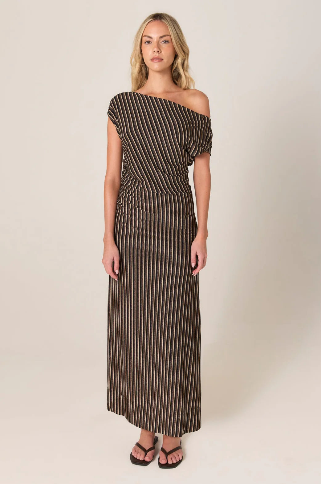 Fate + Becker Everlyn Metallic Jersey Dress Black Multi