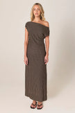 Fate + Becker Everlyn Metallic Jersey Dress Black Multi