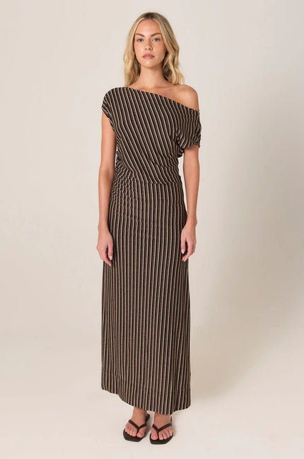 Fate + Becker Everlyn Metallic Jersey Dress Black Multi