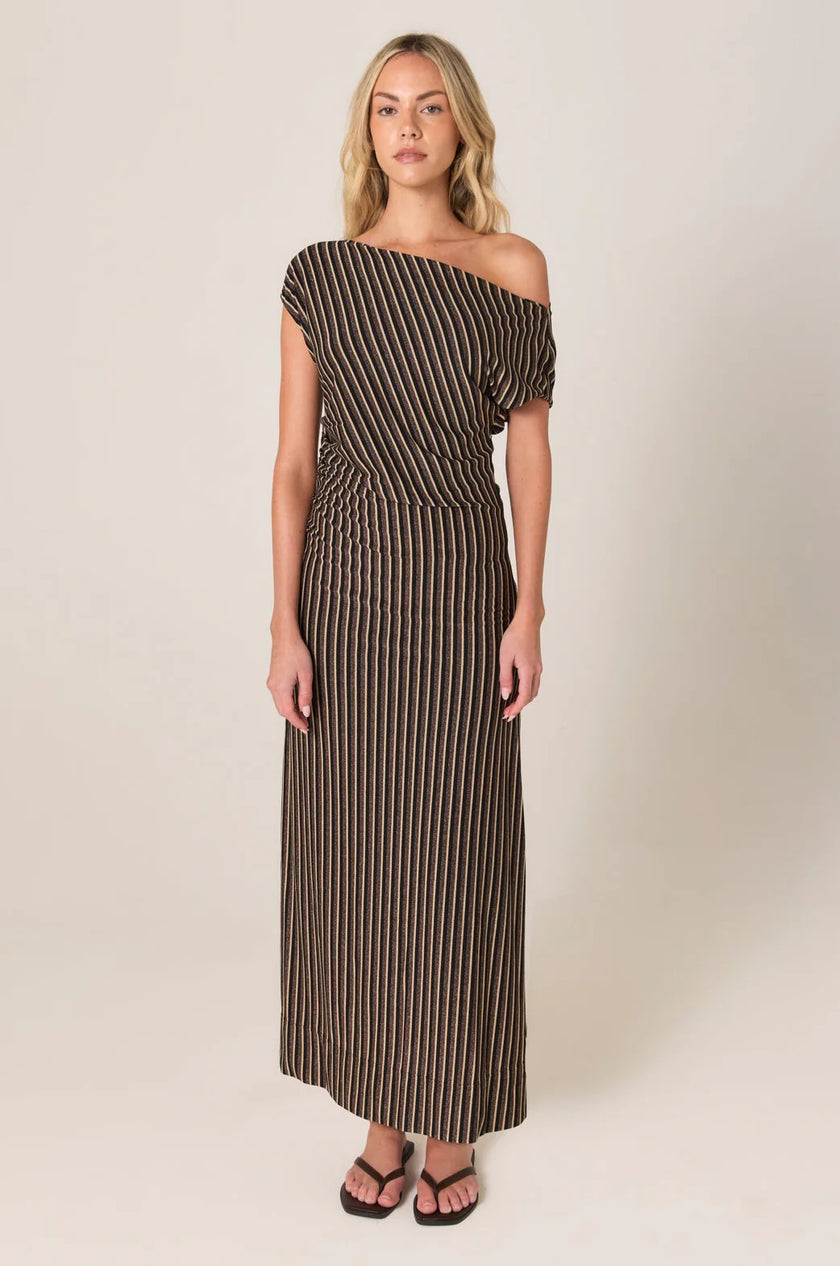 Fate + Becker Everlyn Metallic Jersey Dress Black Multi