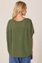 Load image into Gallery viewer, Fate + Becker Esther Knit Top Olive Green
