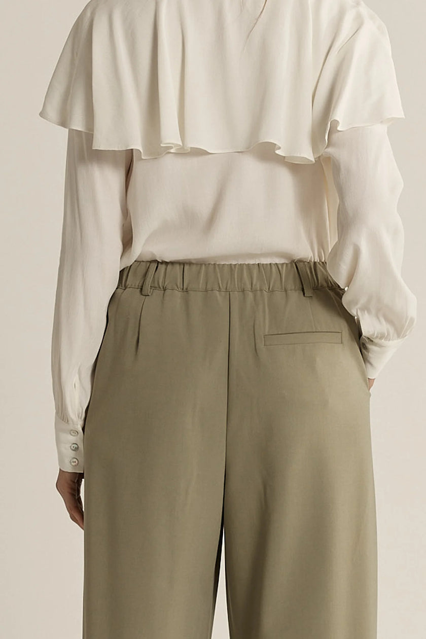 Fate + Becker Roan Pleat Front Pant Sage Green