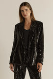 Fate + Becker Rayne Sequin Blazer Black