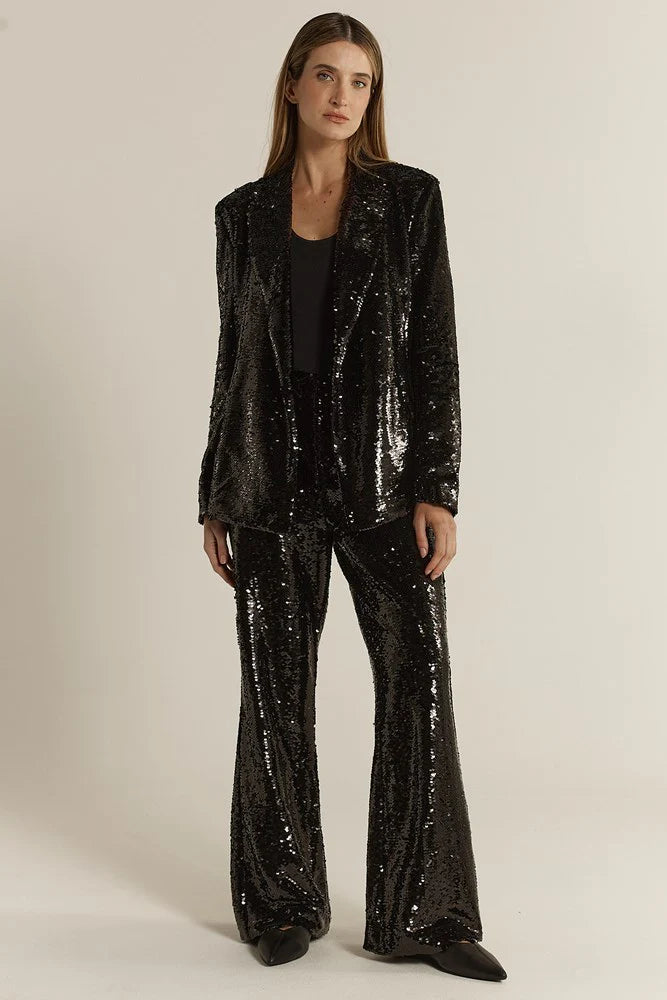 Fate + Becker Rayne Sequin Blazer Black