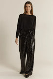 Fate + Becker Rayne Sequin Pants Black