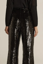 Load image into Gallery viewer, Fate + Becker Rayne Sequin Pants Black
