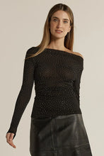 Load image into Gallery viewer, Fate + Becker Sora Studded Top Black
