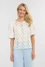 Load image into Gallery viewer, 365 Days Ivy Embroidered Top White Floral
