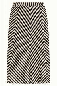 King Louie Juno Panel Skirt Chopito Stripe Black