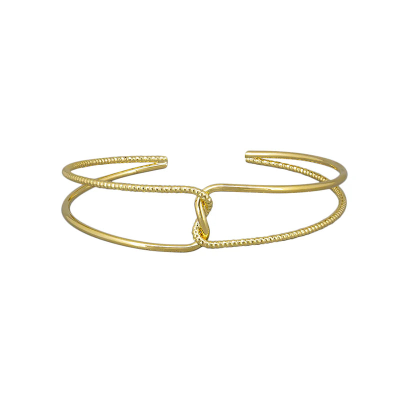 Tiger Tree Gold Center Link Cuff