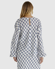 Load image into Gallery viewer, Sass Clothing Beau Top White Check
